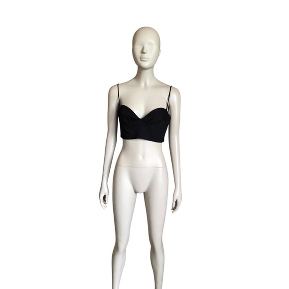 Zara Black Crop Top - Picture 1 of 5
